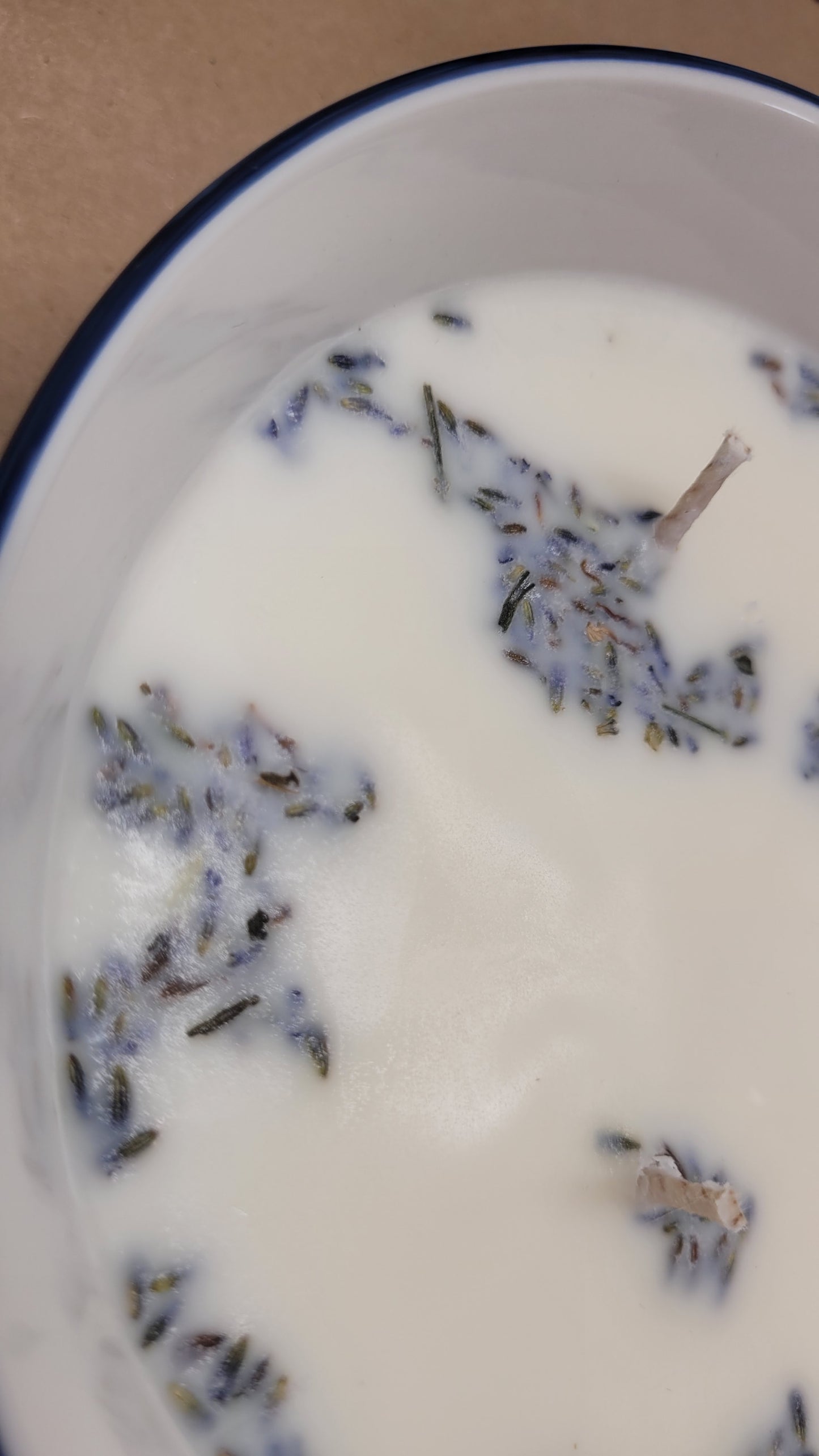 Lavender Soy Candle with Real Petals